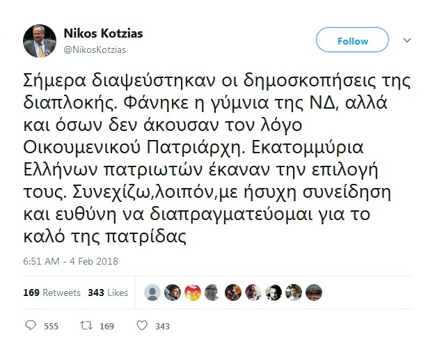 κοτζιάς τουίτερ