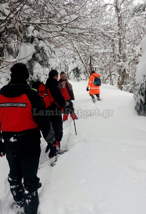 επιχείρηση στα χιόνια